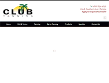 Tablet Screenshot of clubtanningtempe.com